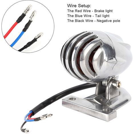 Feux arrière de freinage à LED universels pour moto, montage sur plaque d'immatriculation, compatibles avec Honda (1/5)