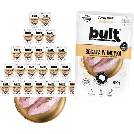 BULT Rico en carne de pavo - Alimento húmedo para perros - 24 x 500 g (1/4)