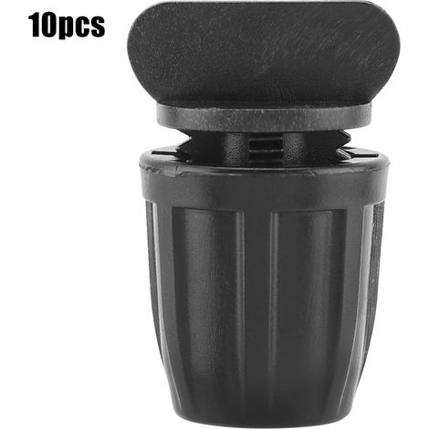 Bouchons d'extrémité pour tuyau goutte-à-goutte Lot de 10 embouts barbelés à verrouillage 8-9mm en plastique haute résistance pour irrigation (1/5)