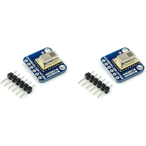 Convient pour deux modules de capteurs de température infrarouges AMG8833 pour réseau d'imagerie thermique 8x8, capteurs de caméra infrarouge 8x8