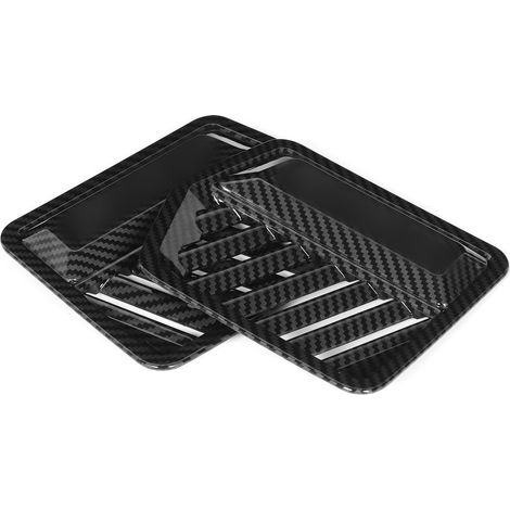 2 pièces Cache de ventilation latérale intérieure Motif fibre de carbone Garniture de sortie d'air supérieure avant Compatible avec Ford F150 2015-2020 (1/5)