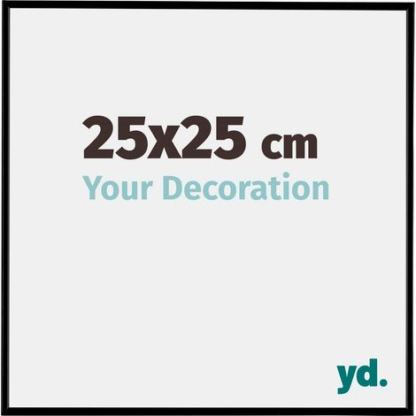 yd. - Cadre photo 25x25 - Noir Mat - Plastique - Evry (1/5)