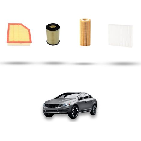 Kit tagliando 4 filtri compatibile con Volvo S60 II V60 Cross Country 2.0 D3 100kw dal 2012 (1/5)