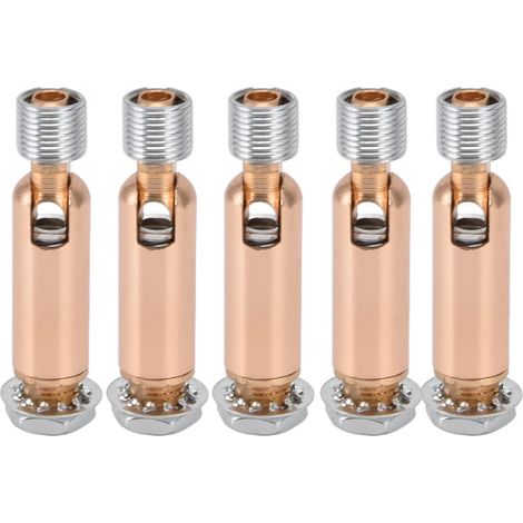 5pcs Adaptateur de plafond en pente, adaptateur de plafond en pente M10 accessoires de suspension de piste de piste pour lampe à lampe de plafond Light (Or rose) (1/5)