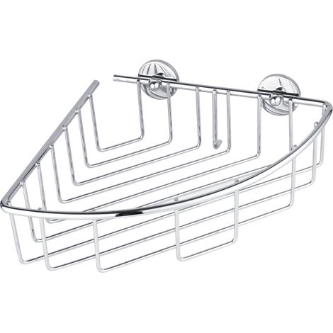 tesa 40216-00000-00 baath Plus Panier de douche d'angle colle chrome (brillant) (1/5)