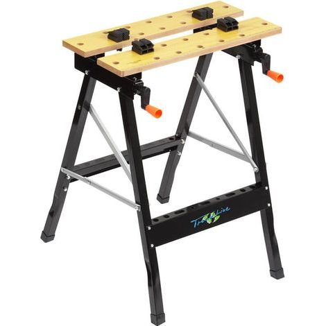 TrendLine Werk-Spanntisch klappbar 60,5 x 64 x 78 cm 100 kg Werkbank Werktisch (1/5)