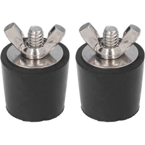 PA 2 PCS Bouchon Piscine Diamètre 25mm Bouchons d'hiver en Caoutchouc avec Boulons Acier Inoxydable Antigel Produit Hivernage Piscine par Le Gel A (1/4)