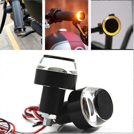 1 paire de clignotants LED pour guidon de moto, feu de signalisation pour quad, feu de nuit (1/3)