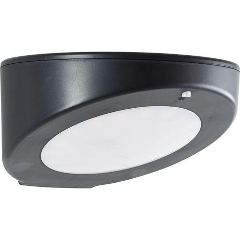 Applique murale d'extérieur LED brillante Bardum Lampe d'extérieur LED avec détecteur de mouvement solaire, 520 lm, 4000 K, noir (1/5)