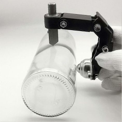 Coupe-bouteilles en verre à arc, outil de bricolage portable, kit de découpe rapide du verre, machine à couper les bouteilles carrées et rondes avec accessoires - NEUF (1/5)