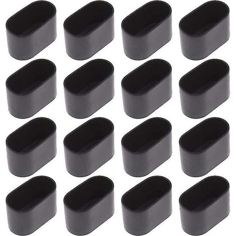 16 embouts ovales pour table et chaise, 15 x 30 mm.