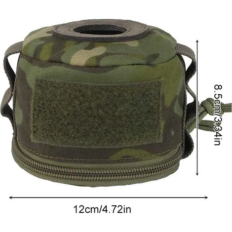 Housse de protection portable vintage pour bidon d'essence, sac de rangement anti-chute et anti-collision pour bouteille de gaz, idéal pour le camping et les réchauds portables. (1/5)