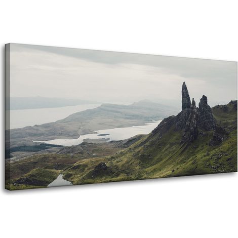 Leinwanddruck Natur Berggipfel 80x40 cm