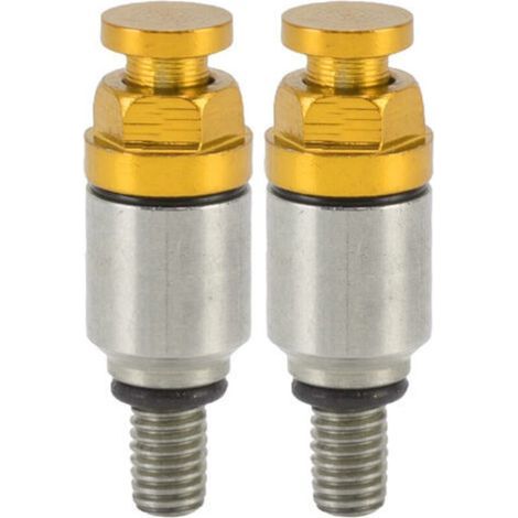 Pair 2 pièces M5x0.8 fourche en alliage d'aluminium purgeur d'air soupape de surpression de remplacement pour CRF150R CR125R CR250R CRF250R jaune