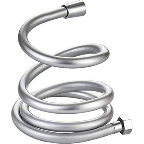 Tuyau Douche de Tuyau 1.5 M, Chrome Flexible Tuyau Haute Qualité Tuyau, Douche Universel Extensible Tuyau en Acier Inoxydable Anti-Explosion Tuyau, Anti-Torsion et Anti-Corrosion Tuyau (argent)-Fei Yu (1/5)
