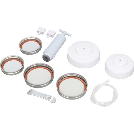 Set mit 2 Vakuumiergeräten für Einmachgläser, Versiegelungszubehör für Konserven (1/5)