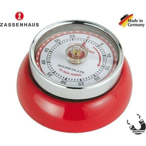 Zassenhaus Speed Timer da Cucina Rosso Design Retrò (1/3)