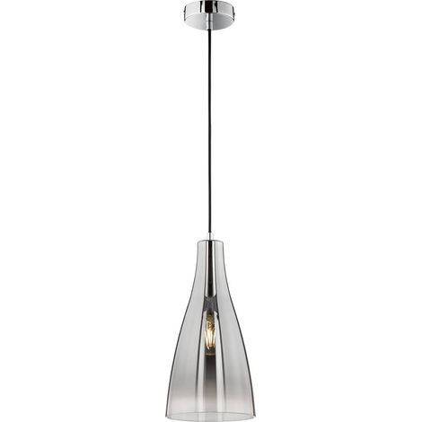 Suspension verre fumé Ø 23 cm - Fischer & Honsel - Zeal (1/5)