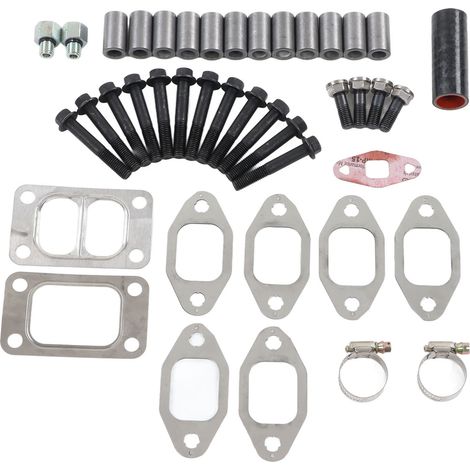 Kit de boulons de fixation du joint de turbocompresseur du collecteur d'échappement pour Dodge Ram 3500/2500, faible bruit, étanchéité renforcée. (1/5)