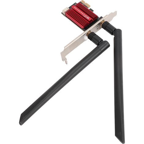 Carte réseau sans fil PCIe NFA344A Pro 1200 Mbps double bande 2,4 GHz/5 GHz BT4.1 avec 2 antennes de 8 dBi pour Windows 7, 8 et 10 (1/5)