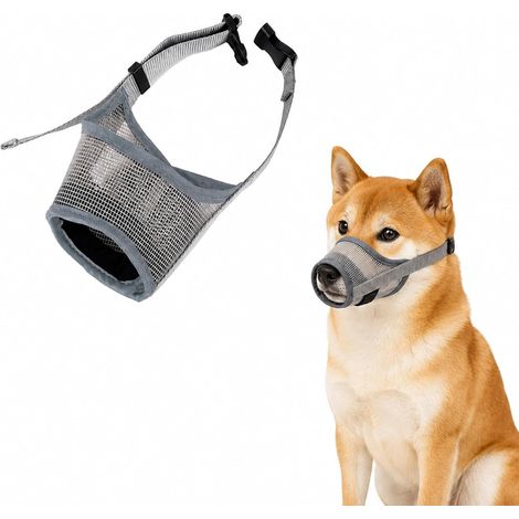 Flexible Dog Muzzle for Small Medium Dogs Anti-Bite Adjustable (M) (1/5)
