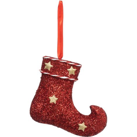 Baumschmuck Bündel rot Glitter 16cm - Atmosphera créateur d'intérieur