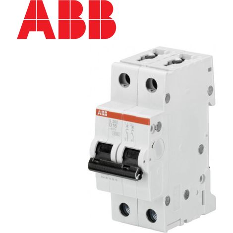 Disjoncteur bipolaire - 10kA - Courbe D - 25A