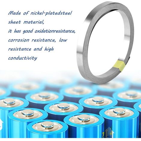 Plaque Nickel Bande Ruban 0,15 x 8 mm Bande de Nickel pour batterie 18650 Spot Soudure Compatible pour Spot Soudeur Mach (1/5)