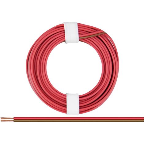 Donau Elektronik 225-08 Fil de câblage 2 x 0.25 mm² rouge-marron 5 m (1/2)