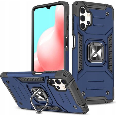Wozinsky Ring Armor Hybrid-Schutzhülle + Magnethalterung für Samsung Galaxy A73, Blau (1/5)