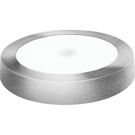 DOWNLIGHT LED SENSOR SUPERFICIE REDONDO MATEL PLATA 18W NEUTRA (1/3)