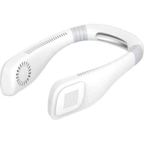 Ventilateur de cou USB portable – Mini ventilateur silencieux sans pales à 3 vitesses conception anti-nœuds idéal pour les voyages. (1/4)