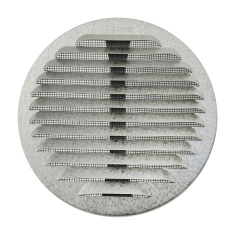 Griglia tonda in metallo con molle e rete d.80-140 mm alluminio zincato