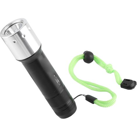 Lampe torche de plongée étanche LED portable en alliage d'aluminium, 3 modes réglables, idéale pour les activités de plein air. (1/5)