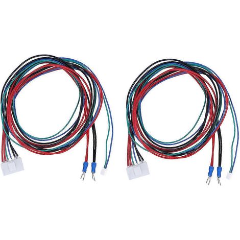 Câble de lit chauffant 90cm, paire de fils renforcés pour imprimante 3D A8 A6 A8 PLUS E16, pièce de rechange compatible, ligne de connexion améliorée (1/5)