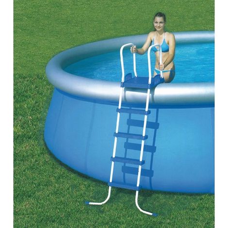 Bestway Scaletta Grande Per Piscina 4 Gradini + Piattaforma - Altezza 132 Cm