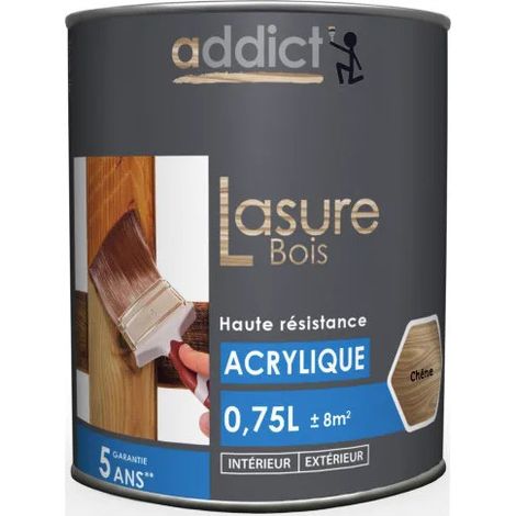 Tinta acrilica per legno 0,75L, rovere.