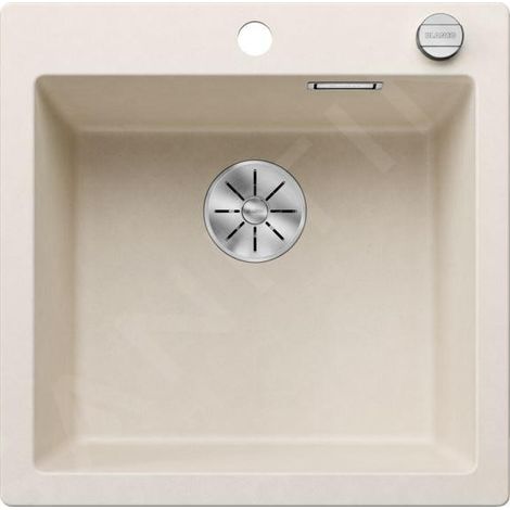 Blanco Pleon 5 - Évier en Silgranit, 515x510 mm, avec commande du vidage, InFino, blanc doux 527134 (1/3)