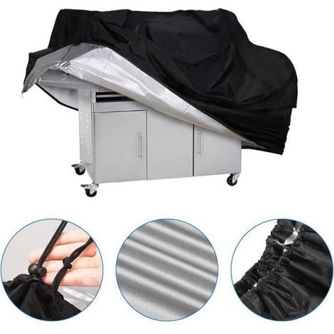 Housse Barbecue - Tissu Oxford 210D Imperméable - Pour Gril à Gaz Extérieur - 145 x 61 x 117 cm - 1 Pièce (1/5)