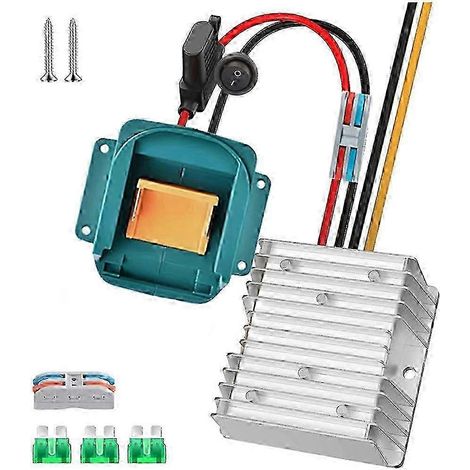 Convertisseur abaisseur 18V vers 12V, 20A 240W, avec fusible, compatible avec les batteries d'outils électriques 18V. (1/5)