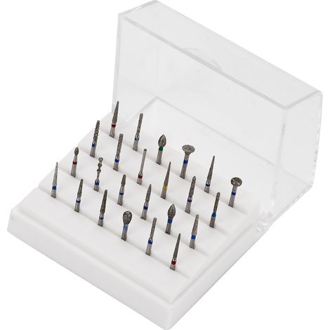 24 trous Porte-fraise dentaire bloc haute vitesse en alliage autoclave pour forets diamantés (1/5)