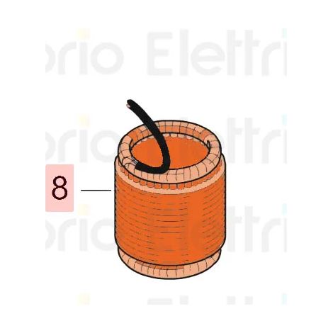 Pièce de rechange pour stator de moteur électrique FAAC GENIUS 746030, groupe 412 G-BAT GBAT 230 V (1/3)