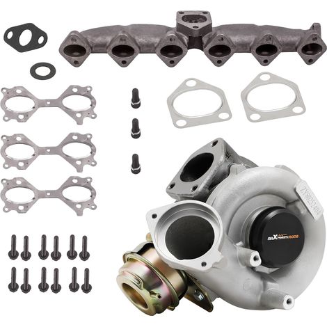 Turbo con Colector de escape for BMW X5 E53 3.0d M57N 218 cv 742417-1 7791044E (1/5)