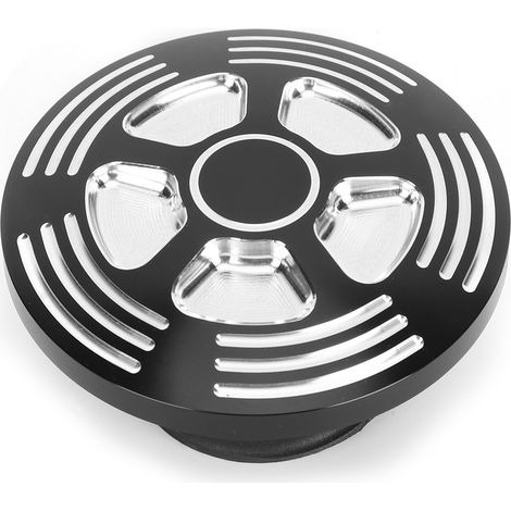 Bouchon D'Huile En Aluminium Aéré - Couvercle Décoratif Réservoir Carburant - Pour Modèles XL - Noir - 1 Pièce (1/5)