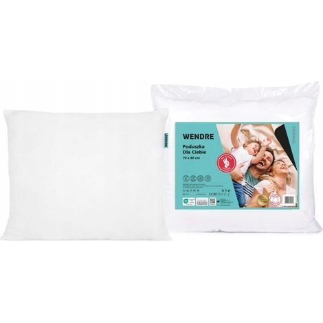 Oreiller anti-allergique blanc 70x80 cm (1/2)