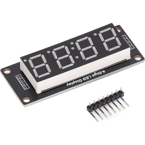 Module d'affichage LED 0,56 pouce, horloge numérique à tube 7 segments 4 chiffres avec connecteur à broches 5 V (1/5)