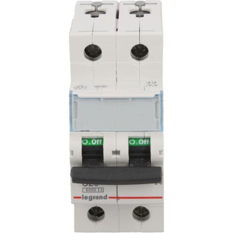 Interruptor automático 2P C 20A 6kA CA S302 TX3 403529