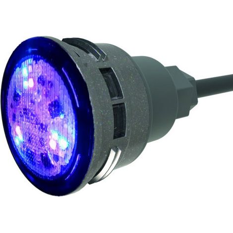 Ccei – Mini projecteur LED couleur brio+ – Éclairage de piscine – Économie d'énergie – Installation facile sur refoulement
