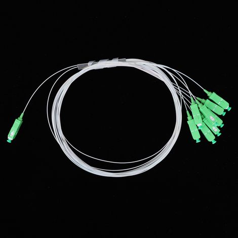 x 8 Répartiteur optique PLC SM PipeE à faible perte d'insertion Accessoires pour câbles réseau (1/5)