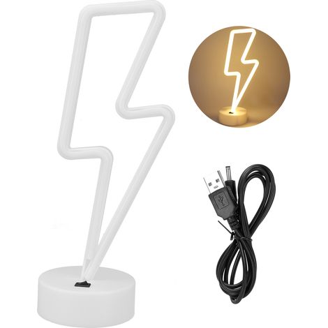 Lampe décorative néon LED unique pour mariage, fête, alimentée par USB ou batterie, veilleuse de nuit